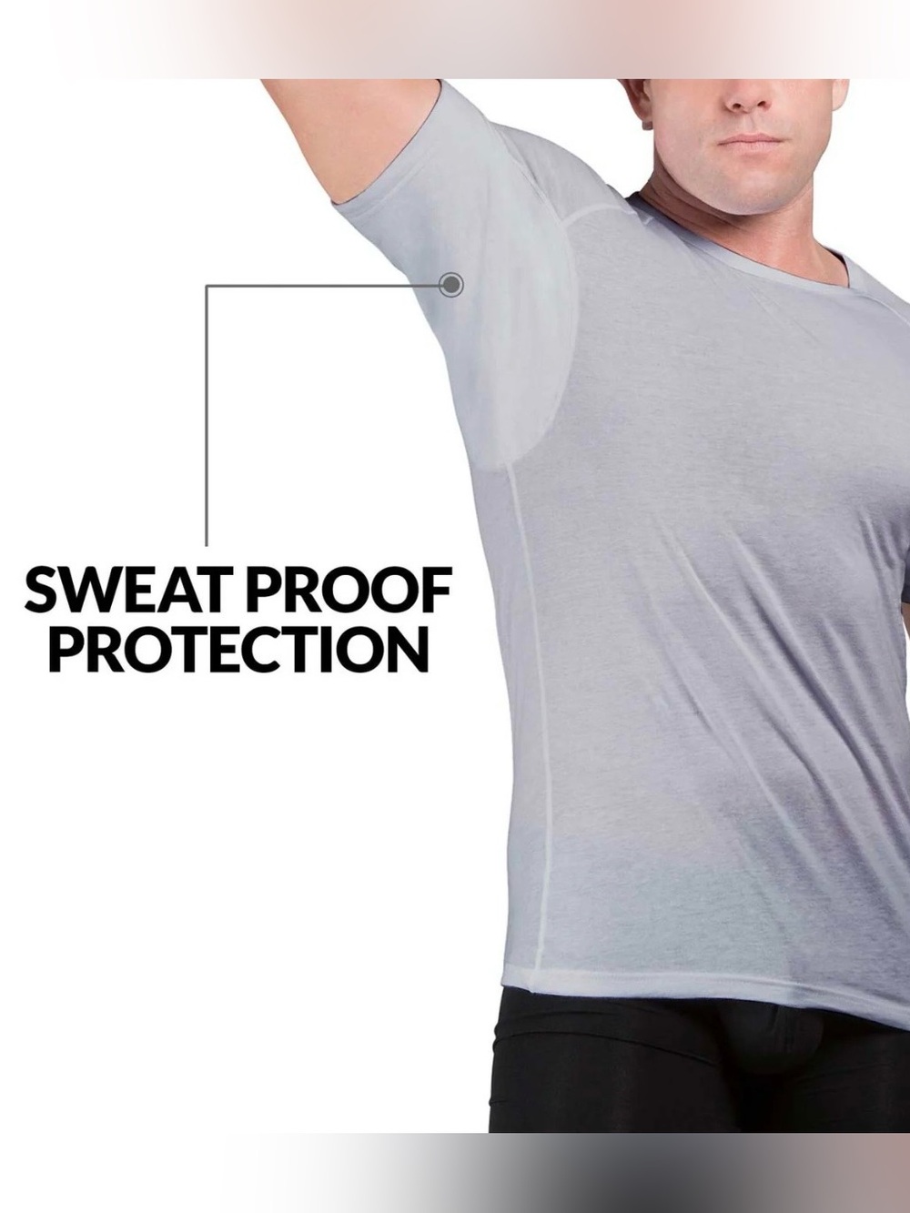 EJIS Crew Neck Cotton Sweat Proof Bacteria& Odor Proof Undershirt For Men SZ.S